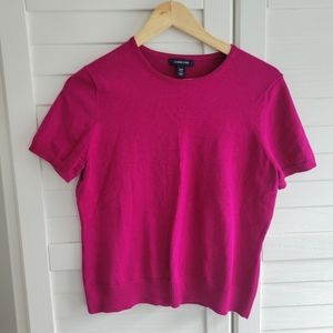 Fine knit top - magenta